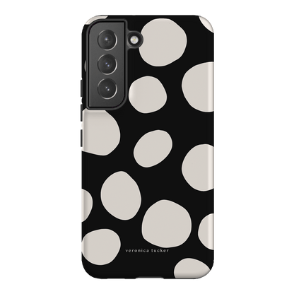 Pebbles Noir Printed Phone Cases Samsung Galaxy S22 / Armoured by Veronica Tucker - The Dairy