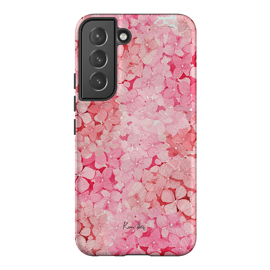 Hydrangea Pink Printed Phone Cases Samsung Galaxy S22 / Armoured by Kerrie Hess - The Dairy