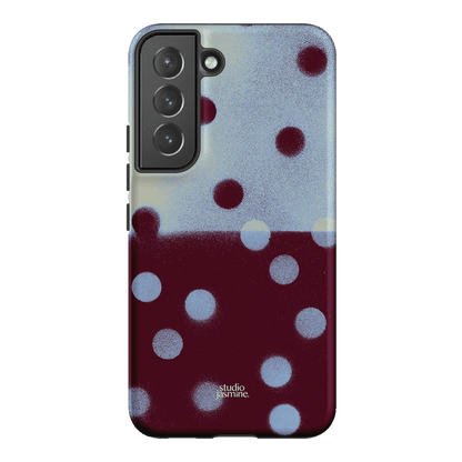 Plum Polka Dot Printed Phone Cases Samsung Galaxy S22 / Armoured by Jasmine Dowling - The Dairy