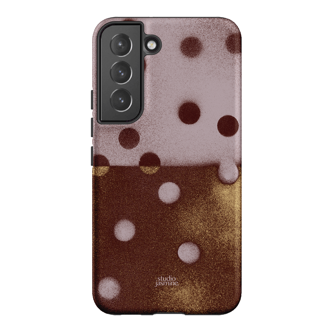 Rust Polka Dot Printed Phone Cases Samsung Galaxy S22 / Armoured by Jasmine Dowling - The Dairy