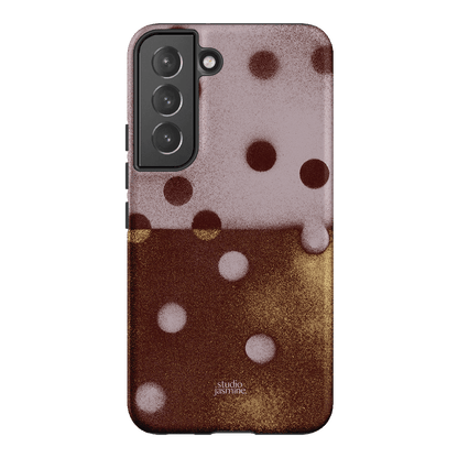 Rust Polka Dot Printed Phone Cases Samsung Galaxy S22 / Armoured by Jasmine Dowling - The Dairy