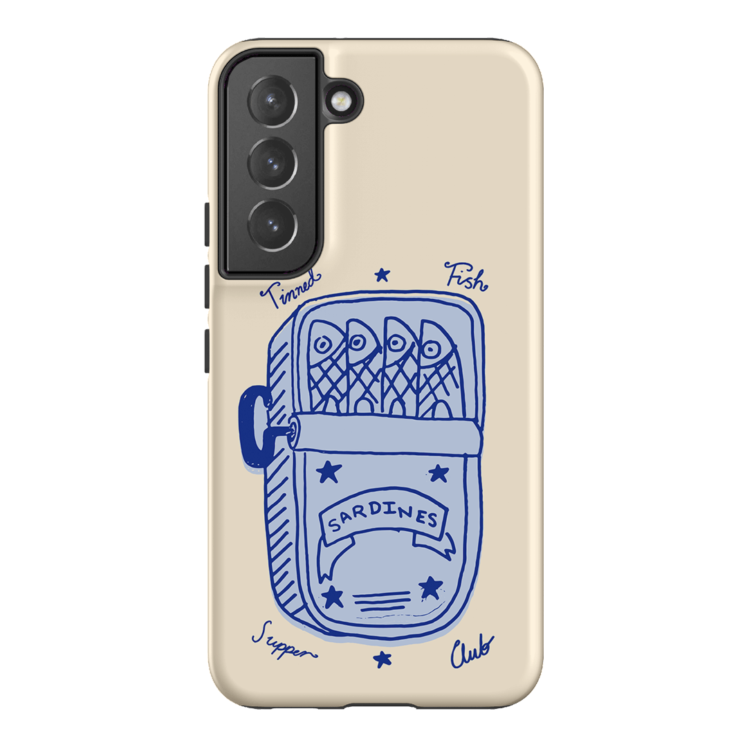 Sardine Social Blue Printed Phone Cases Samsung Galaxy S22 / Armoured by The Dairy - The Dairy