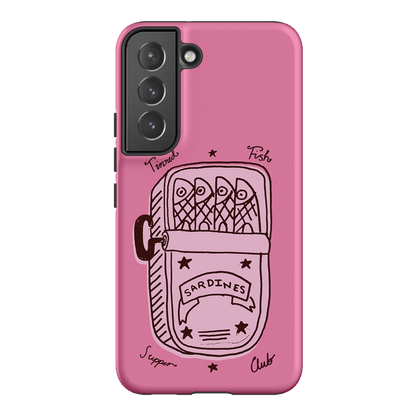 Sardine Social Pink Printed Phone Cases Samsung Galaxy S22 / Armoured by The Dairy - The Dairy