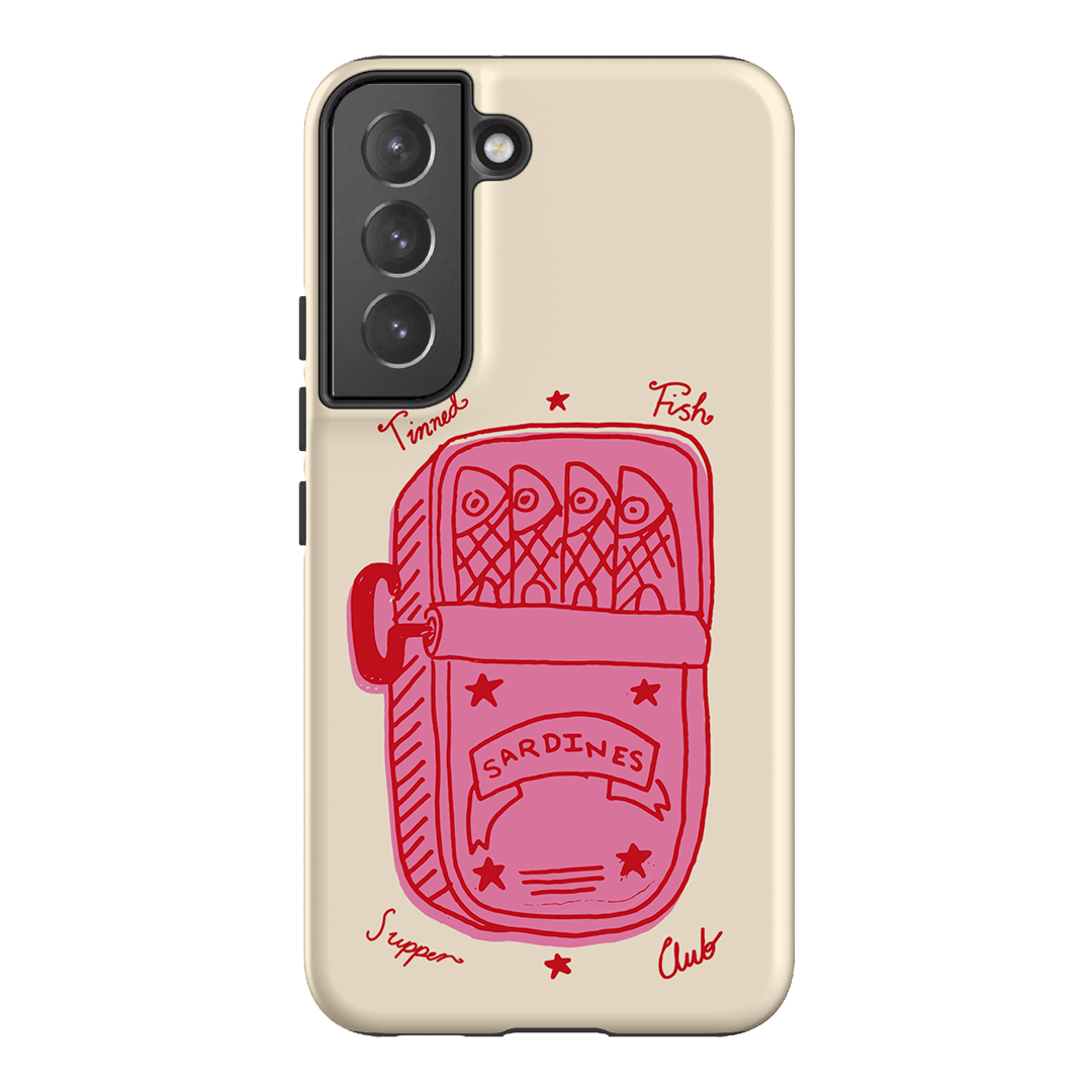 Sardine Social Red Printed Phone Cases Samsung Galaxy S22 / Armoured by The Dairy - The Dairy