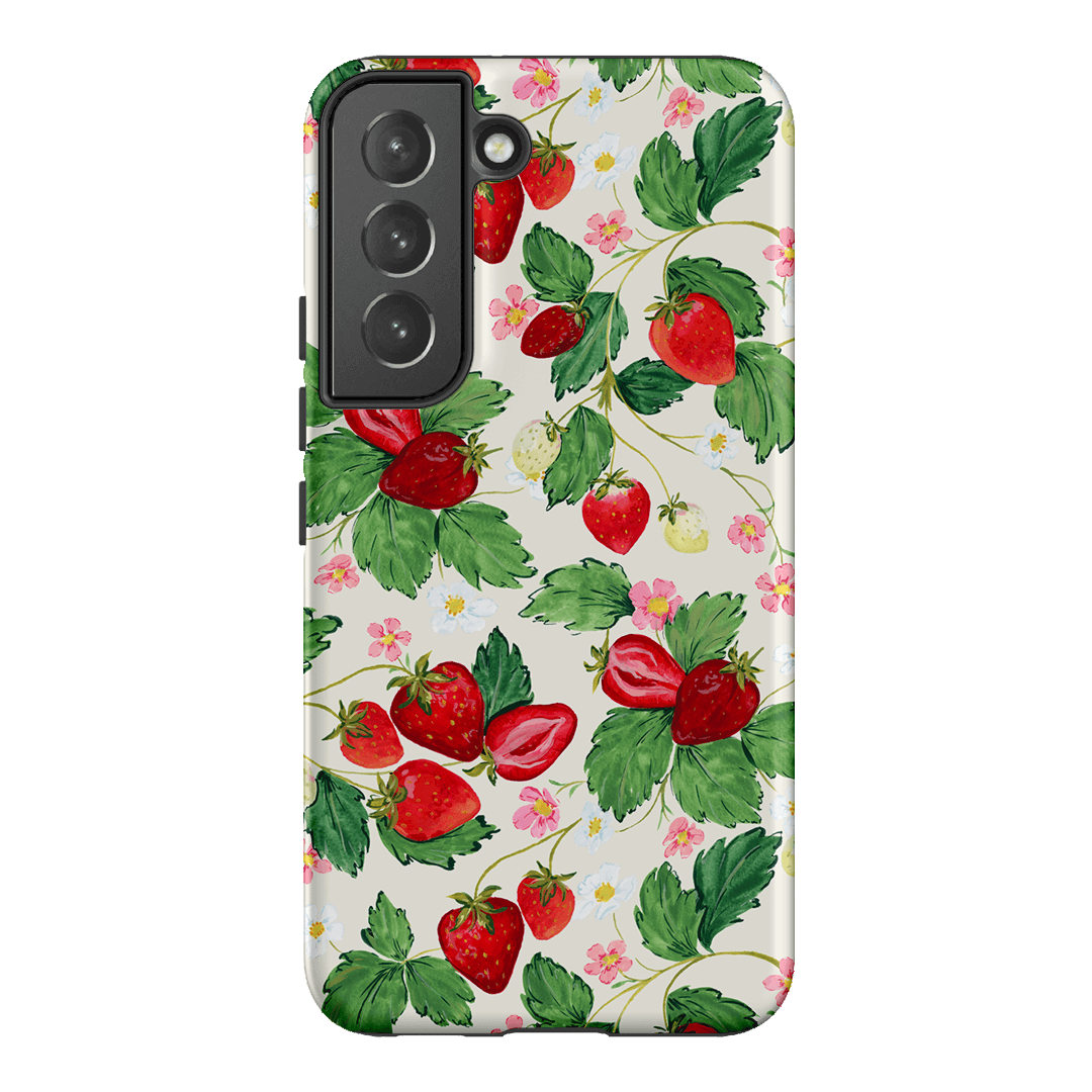 Strawberry Patch Printed Phone Cases Samsung Galaxy S22 / Armoured by Ellie Mae - The Dairy