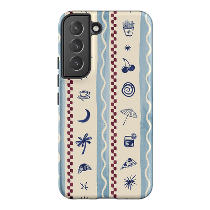 Summer Snacks Blue Printed Phone Cases Samsung Galaxy S22 / Armoured by Charlie Taylor - The Dairy