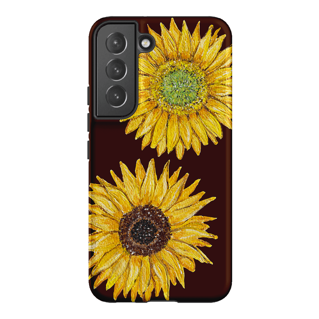 Sunflower Brown Printed Phone Cases Samsung Galaxy S22 / Armoured by BG. Studio - The Dairy
