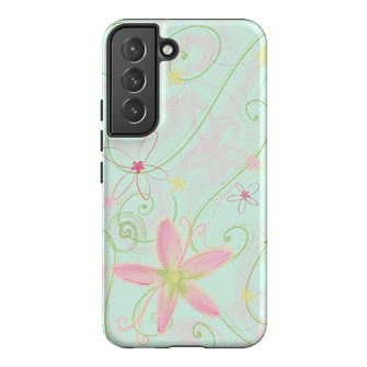 Swirl Blue Printed Phone Cases Samsung Galaxy S22 / Armoured by Kayla Carr - The Dairy