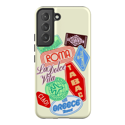 Well Travelled Printed Phone Cases Samsung Galaxy S22 / Armoured by The Dairy - The Dairy