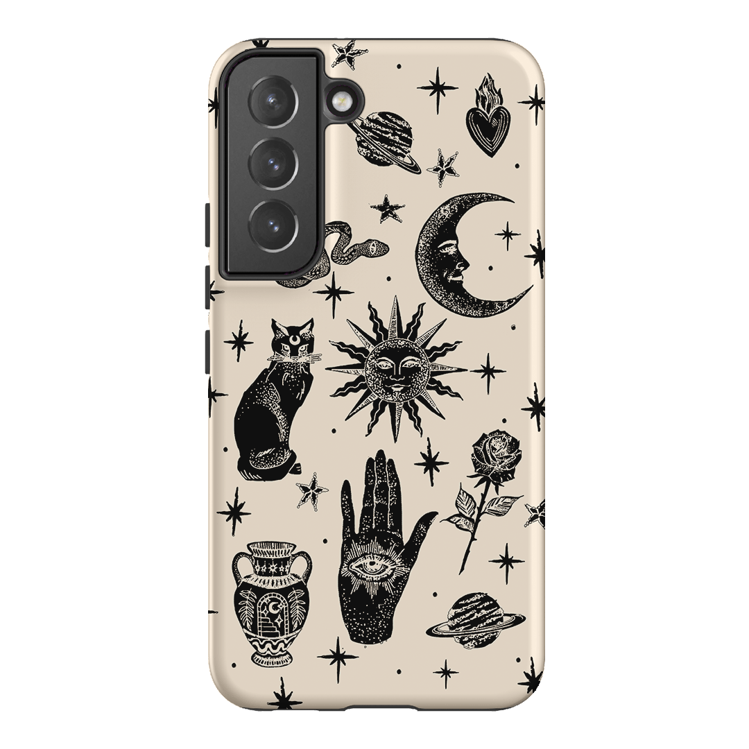 Astro Flash Beige Printed Phone Cases Samsung Galaxy S22 / Armoured by Veronica Tucker - The Dairy