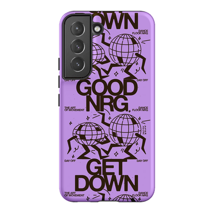 Good Energy in Purple Printed Phone Cases Samsung Galaxy S22 / Armoured by After Hours - The Dairy