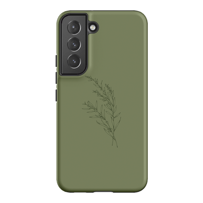 Khaki Wattle Printed Phone Cases Samsung Galaxy S22 / Armoured by Typoflora - The Dairy