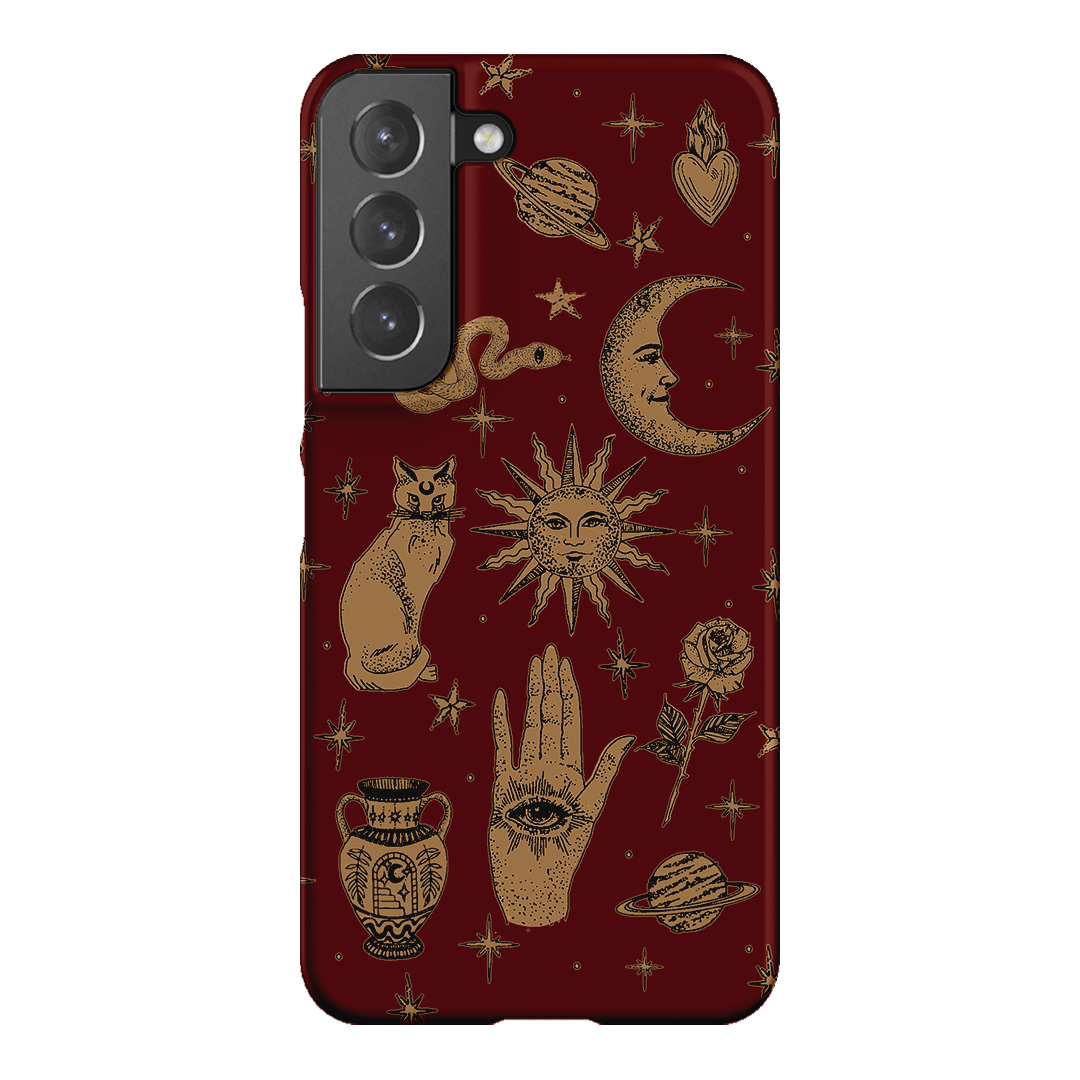 Astro Flash Red Printed Phone Cases Samsung Galaxy S22 Plus / Snap by Veronica Tucker - The Dairy