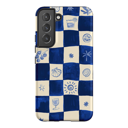 Afternoon Mezze Azure Printed Phone Cases Samsung Galaxy S22 Plus / Armoured by Charlie Taylor - The Dairy