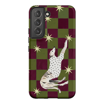 Check Greyhound Green Printed Phone Cases Samsung Galaxy S22 Plus / Armoured by Lisa Hu - The Dairy