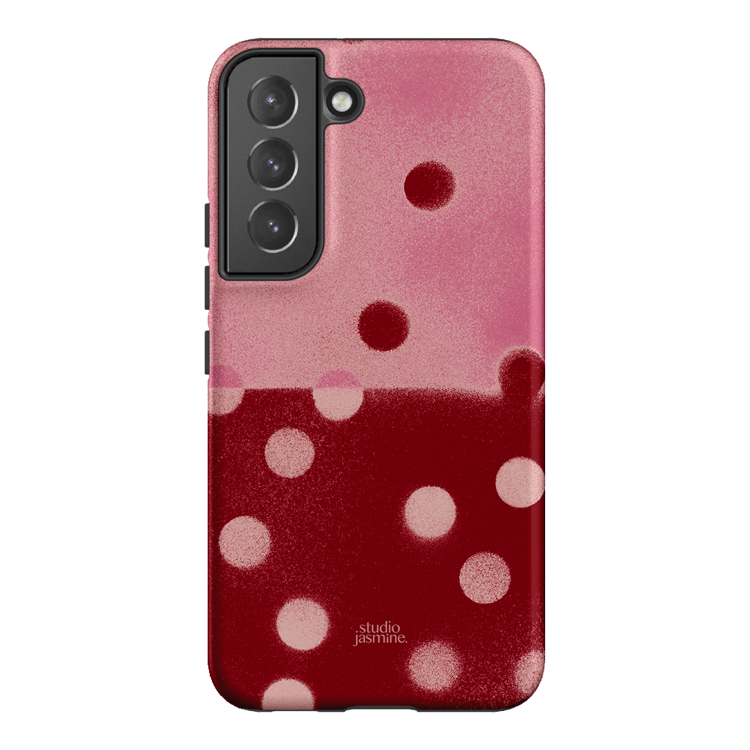 Cherry Polka Dot Printed Phone Cases Samsung Galaxy S22 Plus / Armoured by Jasmine Dowling - The Dairy