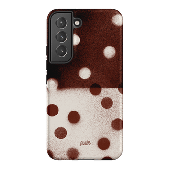 Espresso Polka Dot Printed Phone Cases Samsung Galaxy S22 Plus / Armoured by Jasmine Dowling - The Dairy