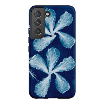 Hibiscus Cyanotype Printed Phone Cases Samsung Galaxy S22 Plus / Armoured by Sally Hungerford - The Dairy