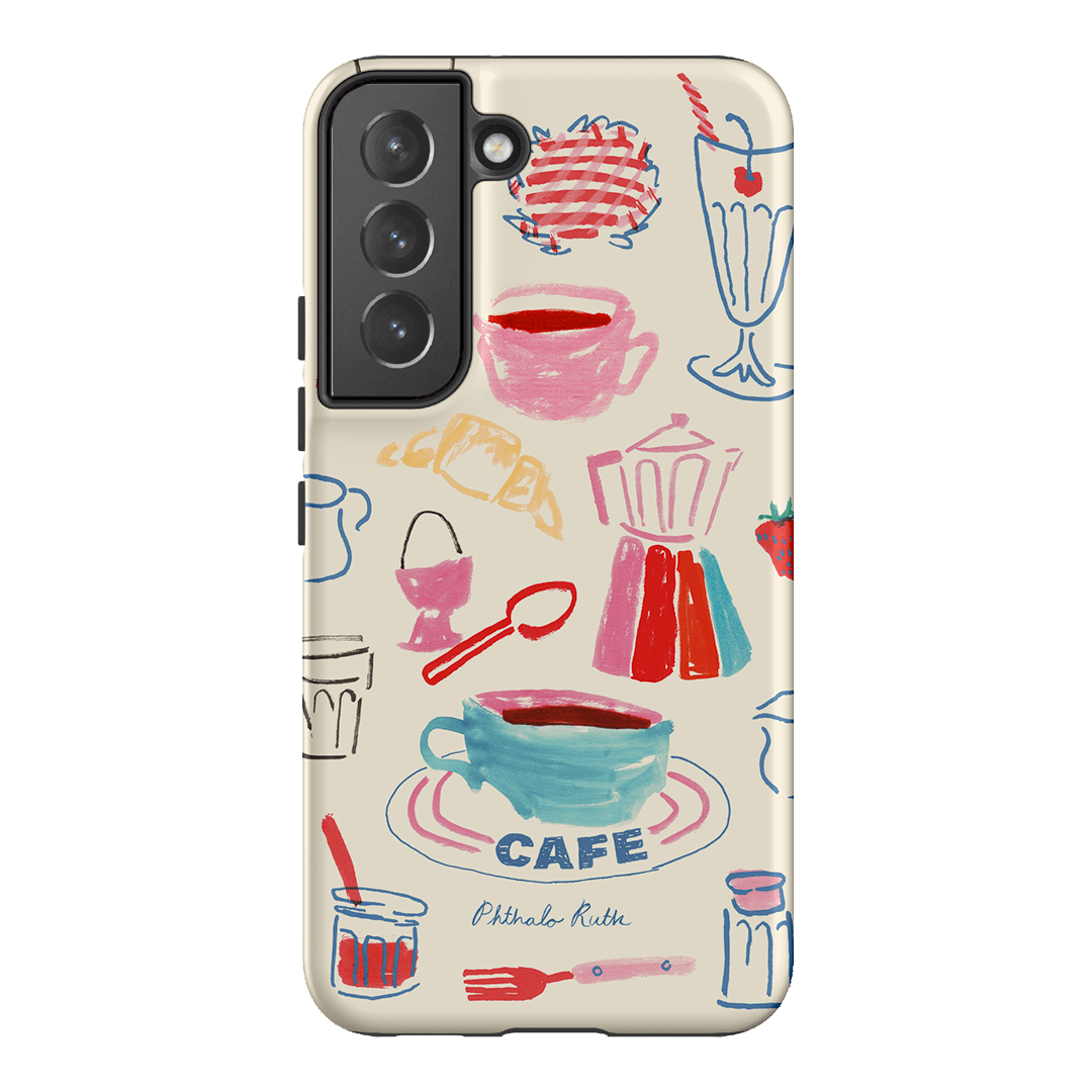 Home Cafe Printed Phone Cases Samsung Galaxy S22 Plus / Armoured by Phthalo Ruth - The Dairy