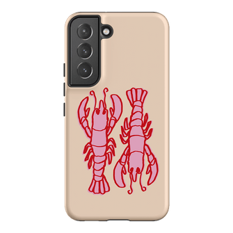 Lobster Love Peach Printed Phone Cases Samsung Galaxy S22 Plus / Armoured by The Dairy - The Dairy