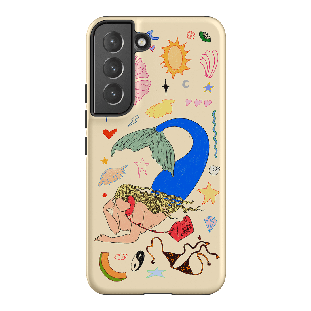 Mermaid Salad Cream Printed Phone Cases Samsung Galaxy S22 Plus / Armoured by Easty Beasty - The Dairy