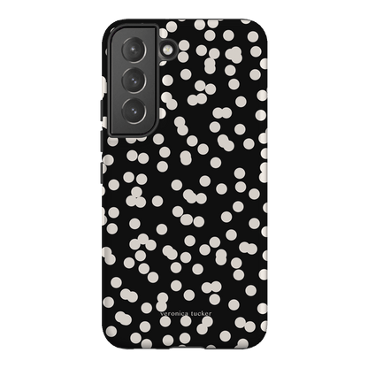 Mini Confetti Noir Printed Phone Cases Samsung Galaxy S22 Plus / Armoured by Veronica Tucker - The Dairy
