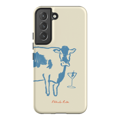Mootini Blue Printed Phone Cases Samsung Galaxy S22 Plus / Armoured by Phthalo Ruth - The Dairy