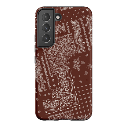 Paisley Cinnamon Printed Phone Cases Samsung Galaxy S22 Plus / Armoured by The Dairy - The Dairy