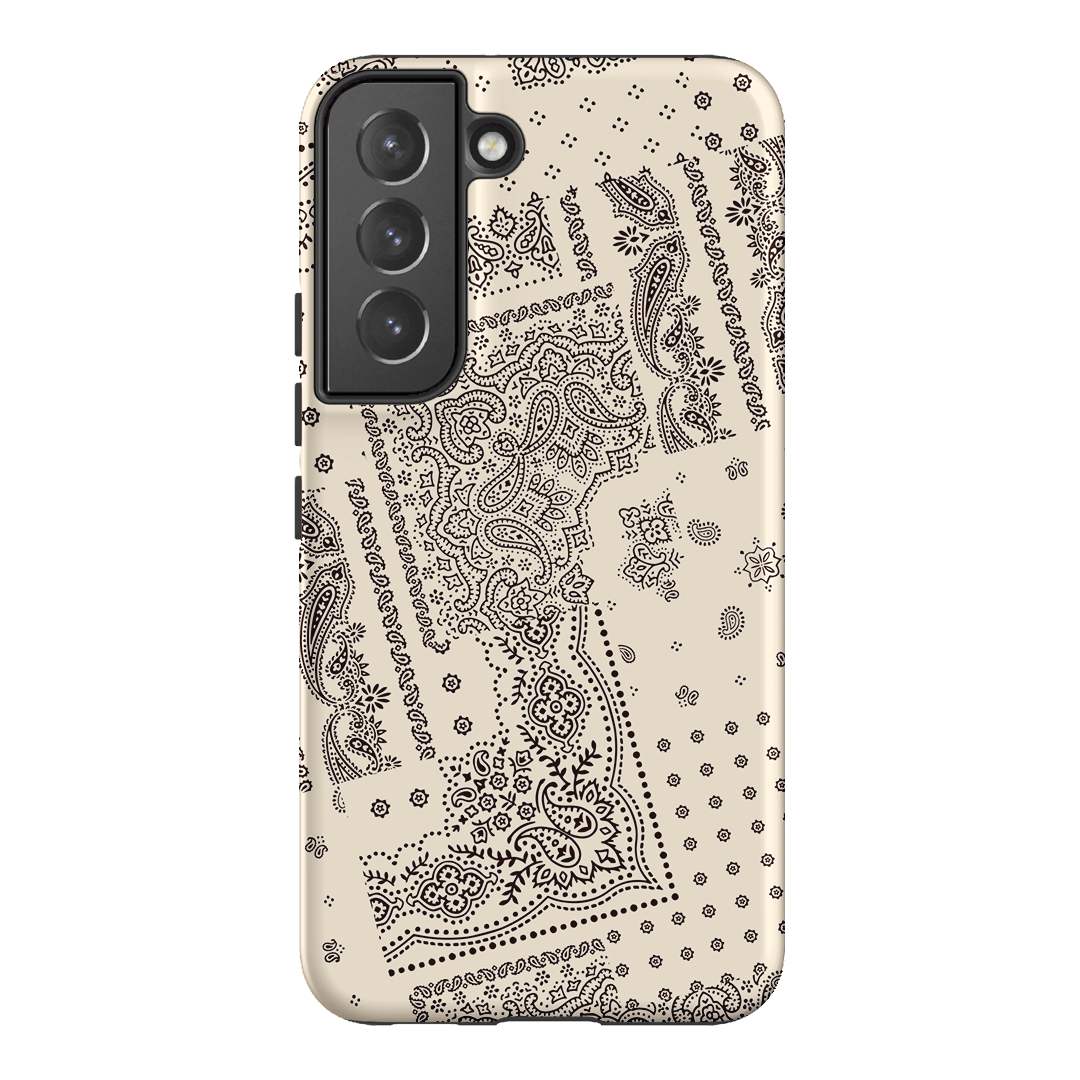Paisley Ecru Printed Phone Cases Samsung Galaxy S22 Plus / Armoured by The Dairy - The Dairy