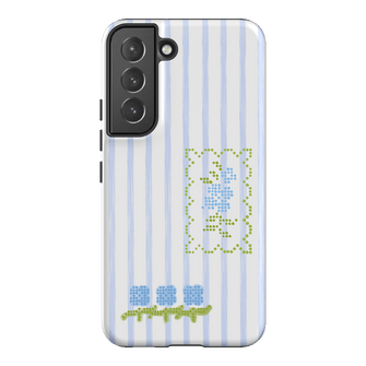 Patchwork Blue Printed Phone Cases Samsung Galaxy S22 Plus / Armoured by Kayla Carr - The Dairy