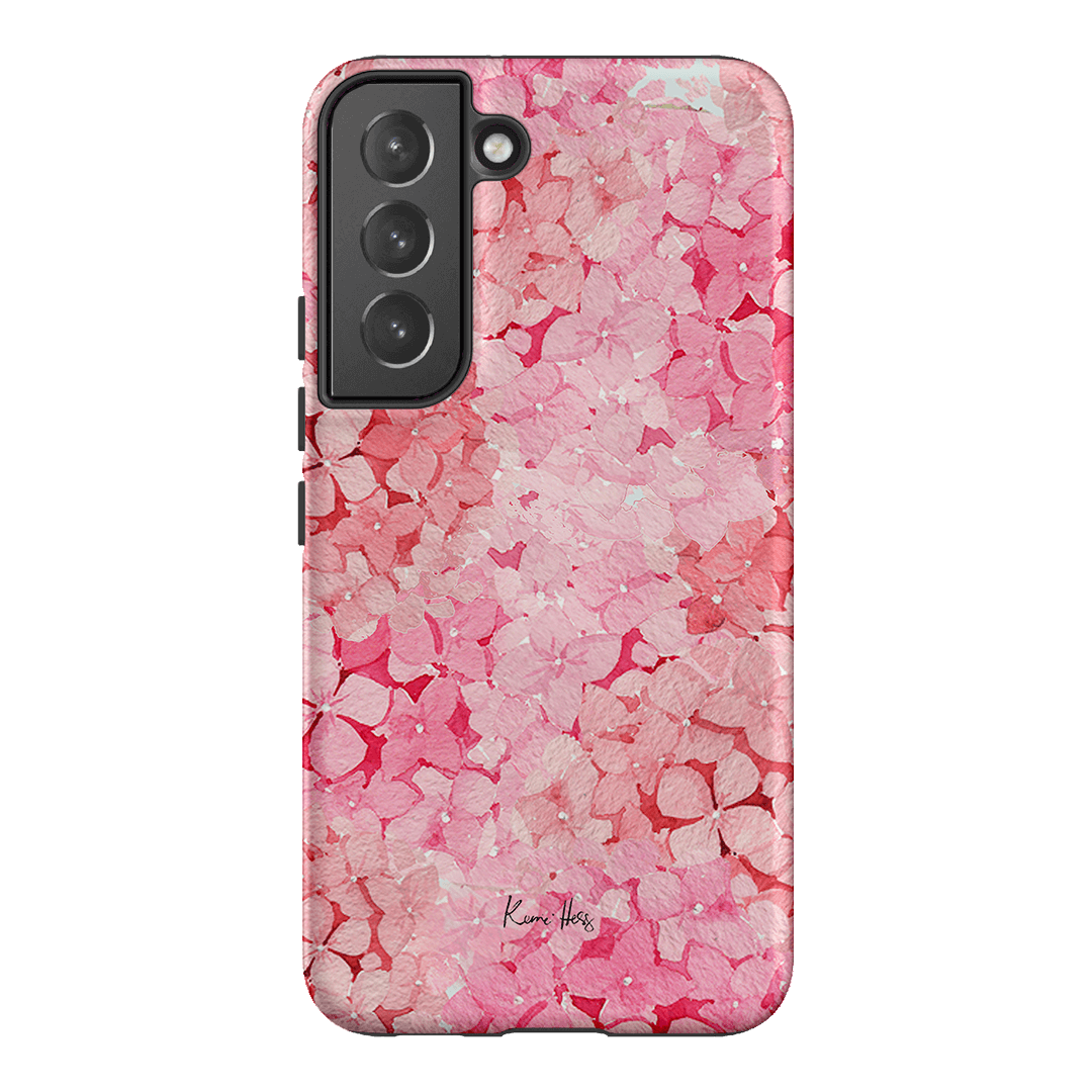 Hydrangea Pink Printed Phone Cases Samsung Galaxy S22 Plus / Armoured by Kerrie Hess - The Dairy