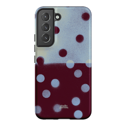 Plum Polka Dot Printed Phone Cases Samsung Galaxy S22 Plus / Armoured by Jasmine Dowling - The Dairy