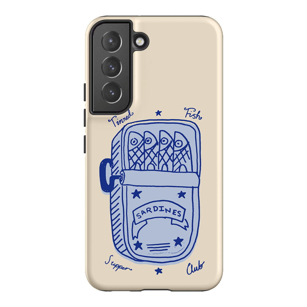 Sardine Social Blue Printed Phone Cases Samsung Galaxy S22 Plus / Armoured by The Dairy - The Dairy