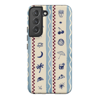 Summer Snacks Blue Printed Phone Cases Samsung Galaxy S22 Plus / Armoured by Charlie Taylor - The Dairy