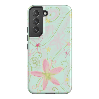 Swirl Blue Printed Phone Cases Samsung Galaxy S22 Plus / Armoured by Kayla Carr - The Dairy