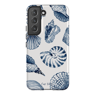 Blue Shells Printed Phone Cases Samsung Galaxy S22 Plus / Armoured by Cass Deller - The Dairy
