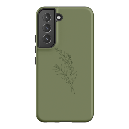 Khaki Wattle Printed Phone Cases Samsung Galaxy S22 Plus / Armoured by Typoflora - The Dairy