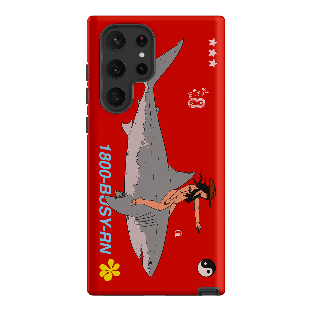 1800-Busy Rn in Red Printed Phone Cases Samsung Galaxy S22 Ultra / Armoured by Easty Beasty - The Dairy