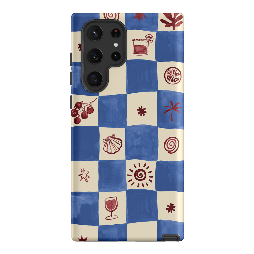 Afternoon Mezze Cornflower Printed Phone Cases Samsung Galaxy S22 Ultra / Armoured by Charlie Taylor - The Dairy
