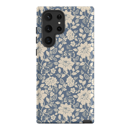 Blue Garden Printed Phone Cases Samsung Galaxy S22 Ultra / Armoured by Kasiags Art - The Dairy