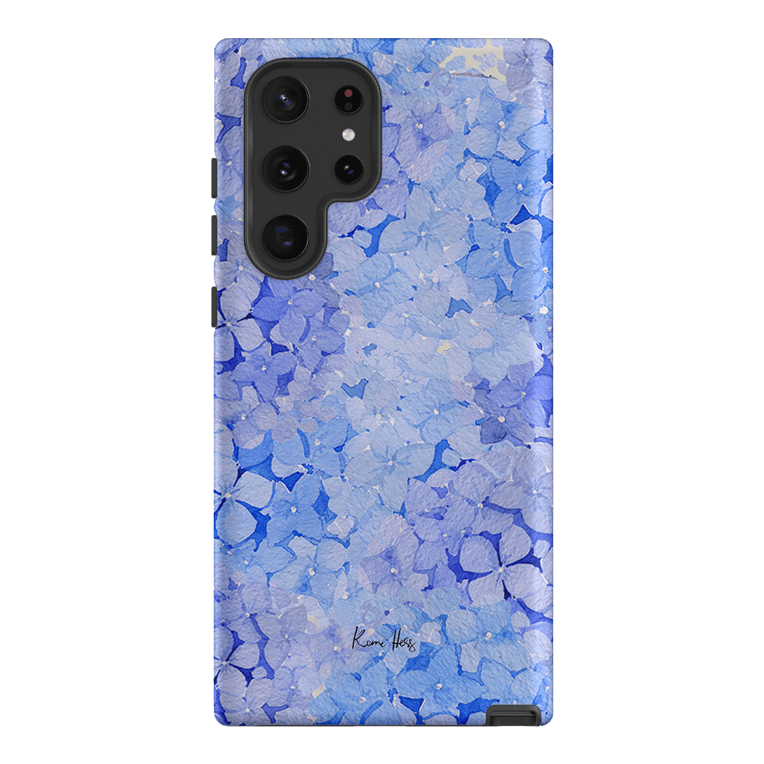 Hydrangea Blue Printed Phone Cases Samsung Galaxy S22 Ultra / Armoured by Kerrie Hess - The Dairy