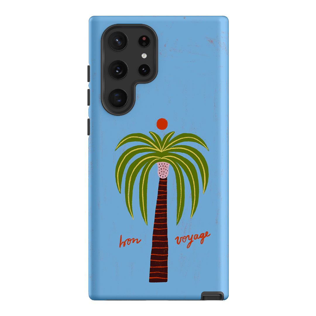 Bon Voyage Blue Printed Phone Cases Samsung Galaxy S22 Ultra / Armoured by Marie Fauritte - The Dairy