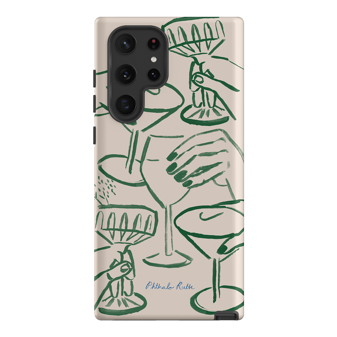 Cheers Printed Phone Cases Samsung Galaxy S22 Ultra / Armoured by Phthalo Ruth - The Dairy