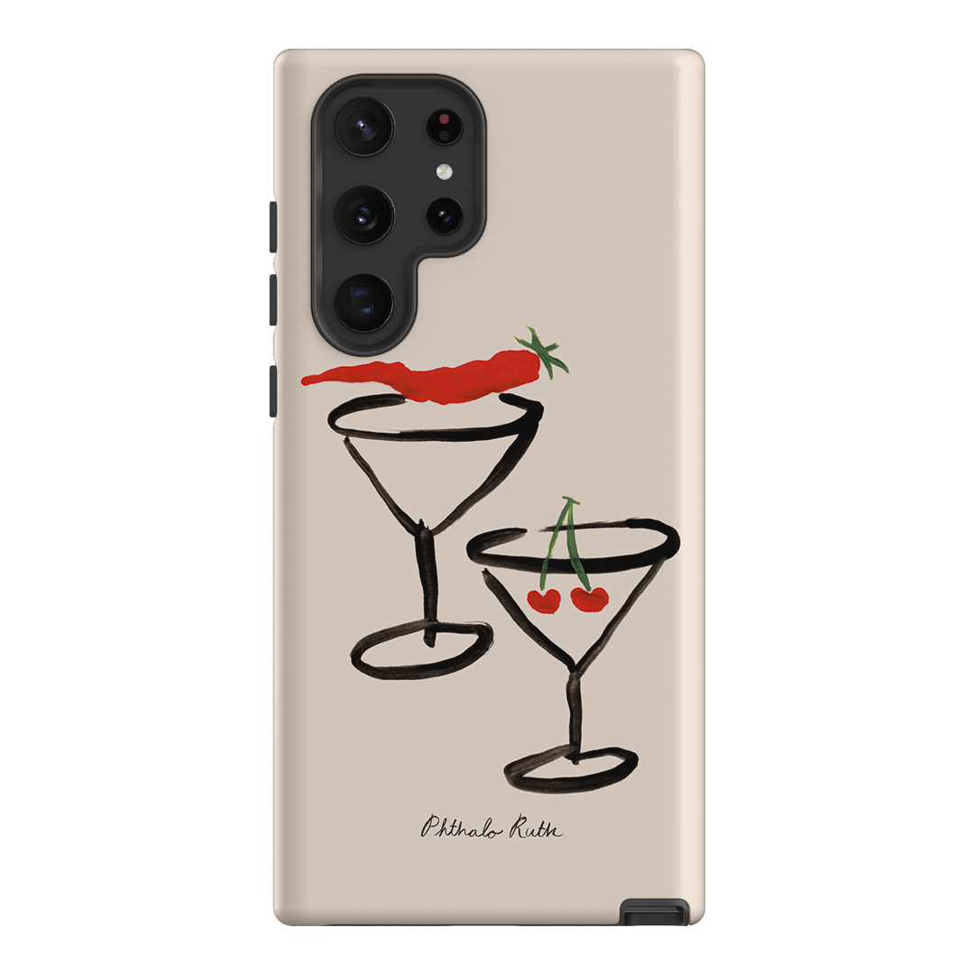 Chili Cherry Printed Phone Cases Samsung Galaxy S22 Ultra / Armoured by Phthalo Ruth - The Dairy