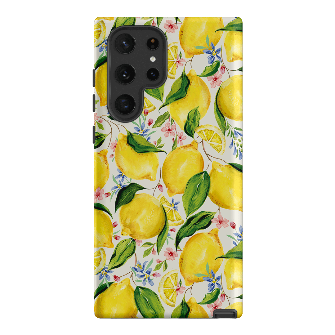 Citrus Lemon Printed Phone Cases Samsung Galaxy S22 Ultra / Armoured by Ellie Mae - The Dairy