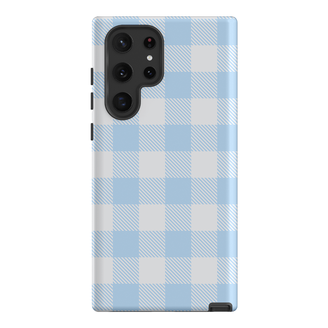 Cloud Plaid Printed Phone Cases Samsung Galaxy S22 Ultra / Armoured by The Dairy - The Dairy