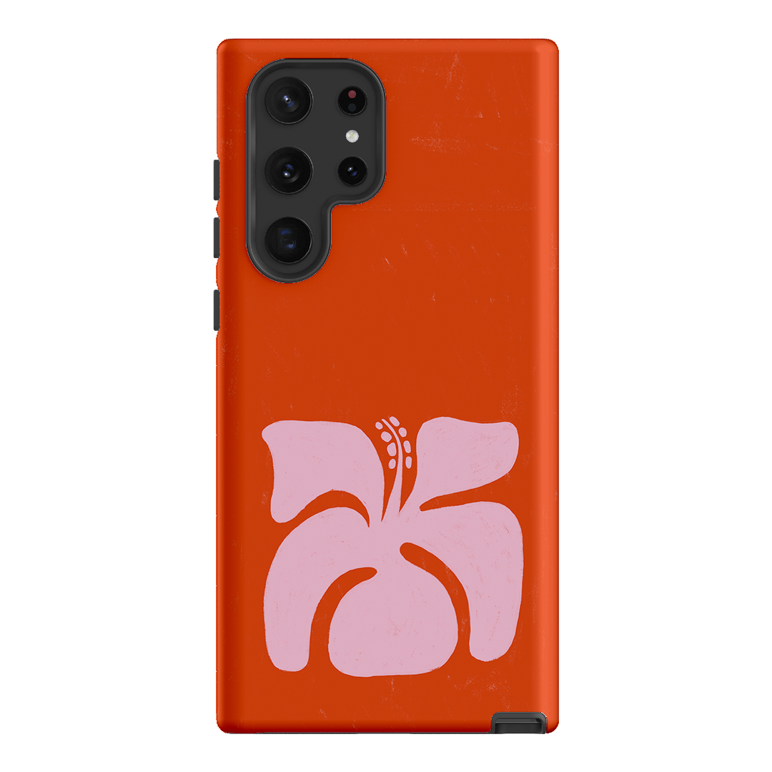 Hibiscus Crush Printed Phone Cases Samsung Galaxy S22 Ultra / Armoured by Marie Fauritte - The Dairy