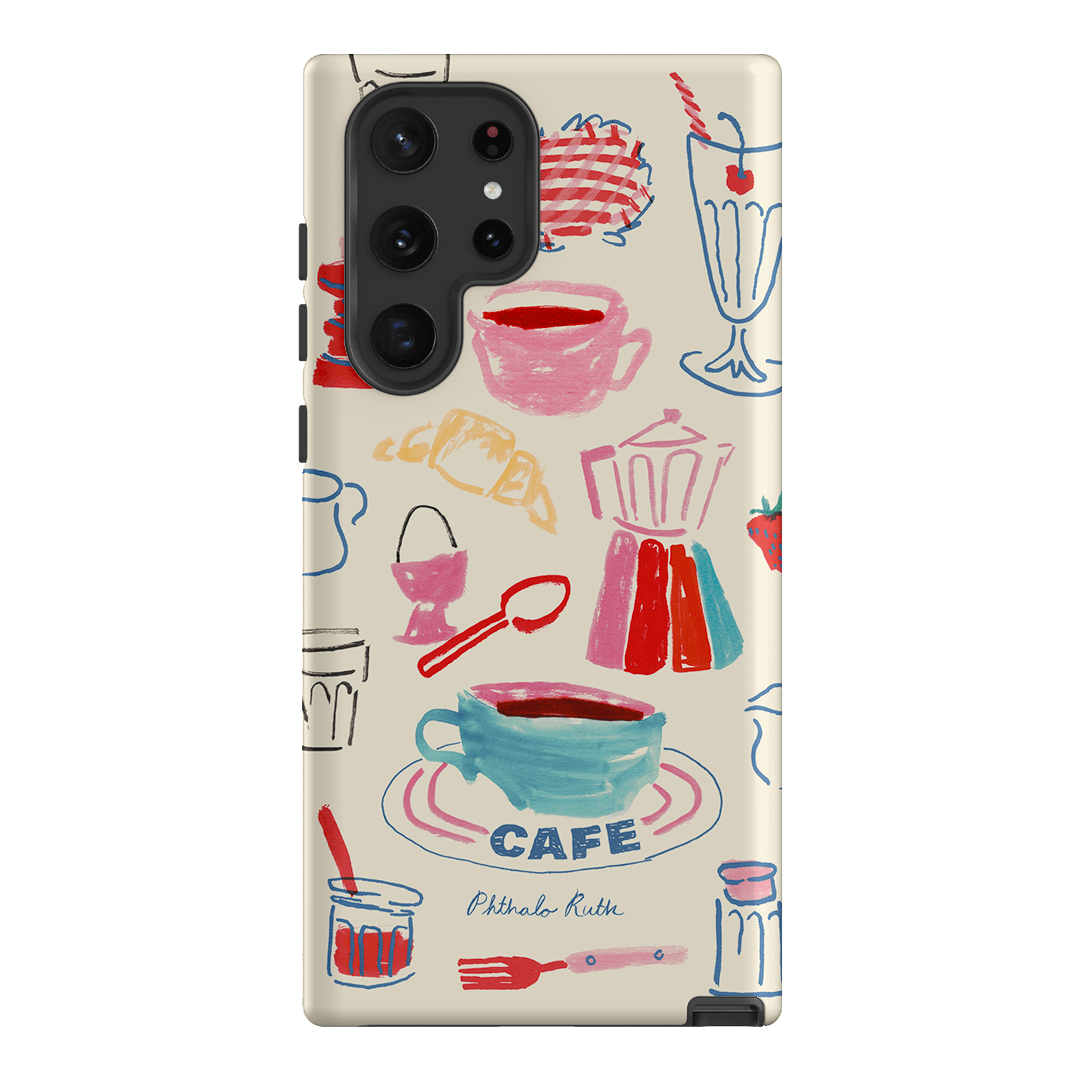 Home Cafe Printed Phone Cases Samsung Galaxy S22 Ultra / Armoured by Phthalo Ruth - The Dairy