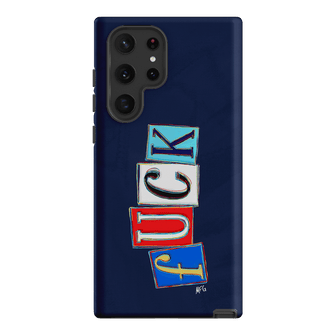 Lil Fcks Blue Printed Phone Cases Samsung Galaxy S22 Ultra / Armoured by Margarbs Art - The Dairy