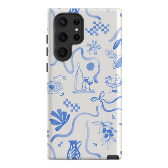 Mediterranean Wave Printed Phone Cases Samsung Galaxy S22 Ultra / Armoured by Charlie Taylor - The Dairy
